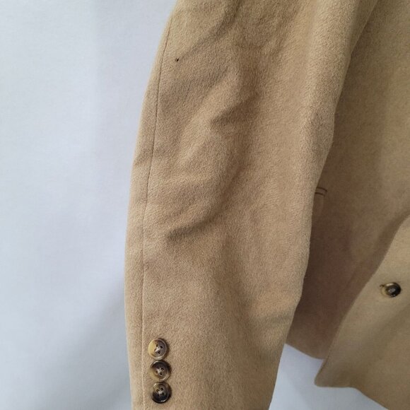 Hunt Valley Sport Coat Mens 48R Tan‎ Camelhair Blazer Jacket Office Business - Picture 3 of 16